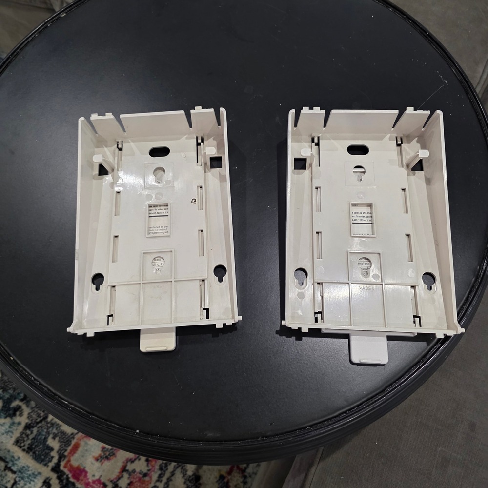 2 White Plastic‎ Wall Mount Brackets for Doorbell or 18d phone Intercom System